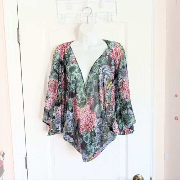 Airaldi collection floral beach cover up cardigan @L1 - Picture 4 of 8